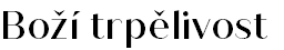 Boží trpělivost